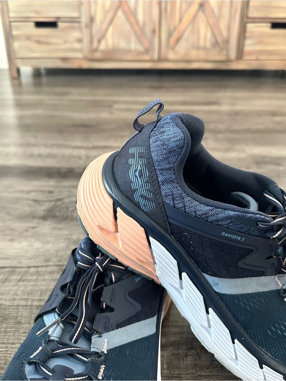 Women’s Hoka One - Navy and Peach